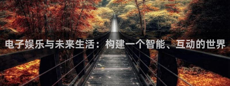 天富平台有梦你就来：电子娱乐与未来生活：构建一个智能、互动的世界